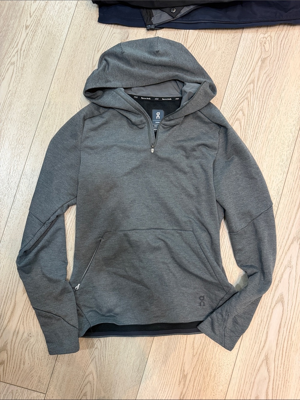 On Running Men’s Half-Zip Hoodie in Charcoal Gray
